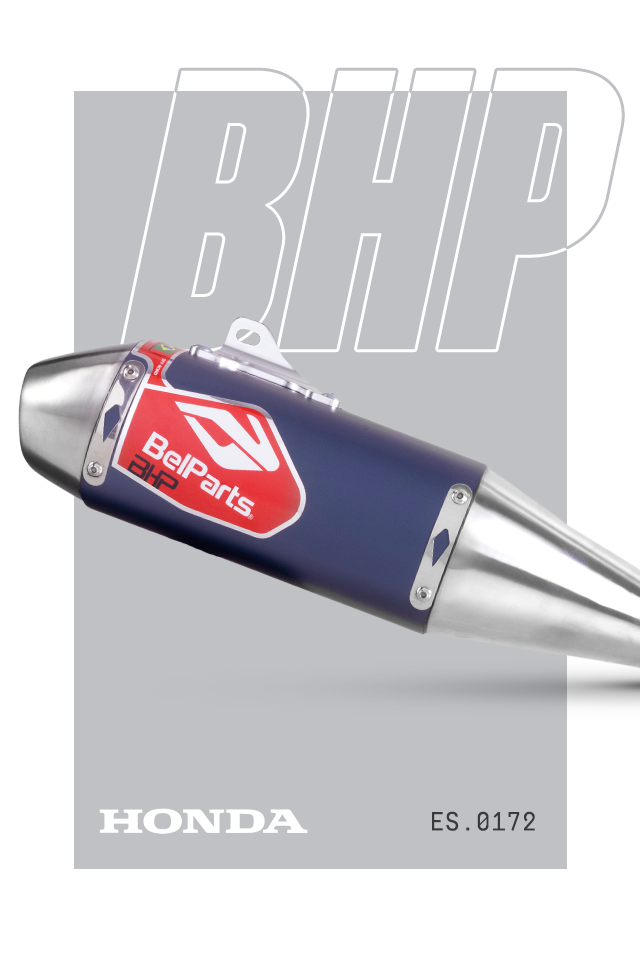 Escapamento HONDA CRF 250 F 18-25 Pro II Short Curva + Ponteira