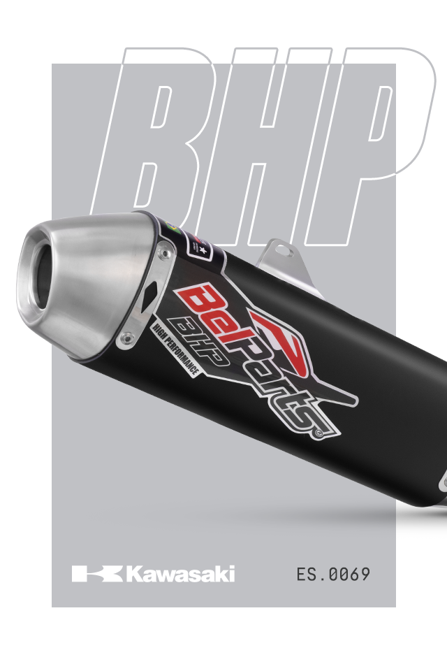 Escapamento KAWASAKI KXX 250 21-24 Curva + Ponteira