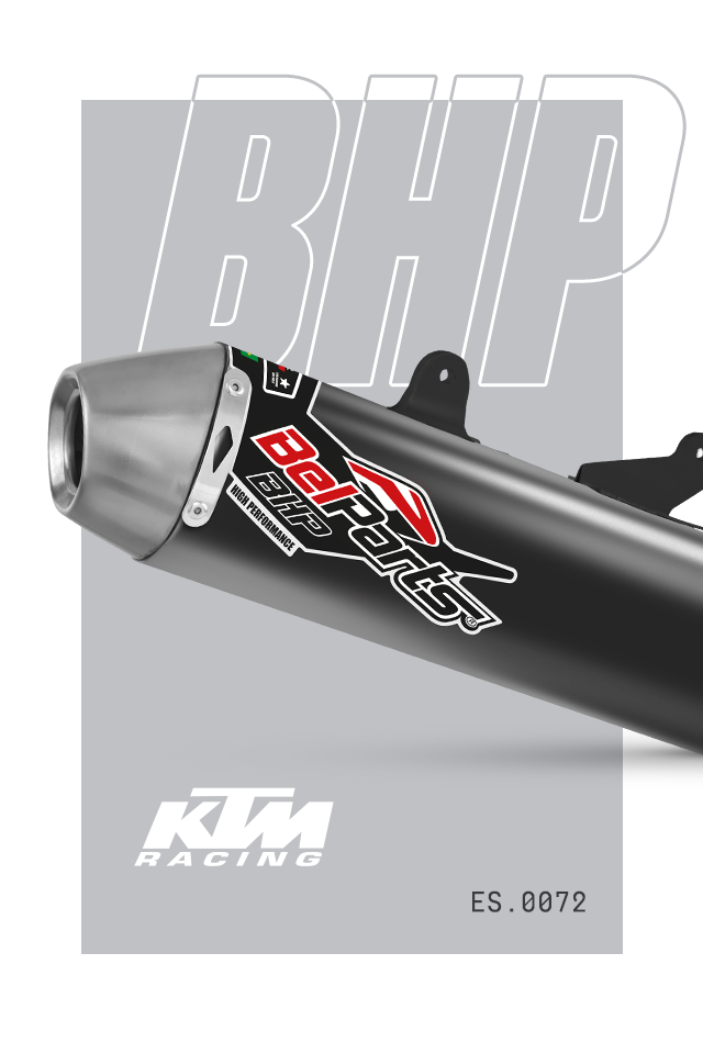 Escapamento KTM EXCF 350 20-23 Curva + Ponteira