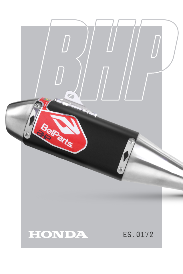 Escapamento HONDA CRF 250 F 18-25 Pro II Short Curva + Ponteira