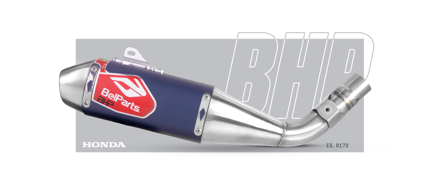 Escapamento HONDA CRF 250 F 18-25 Pro II Short Curva + Ponteira