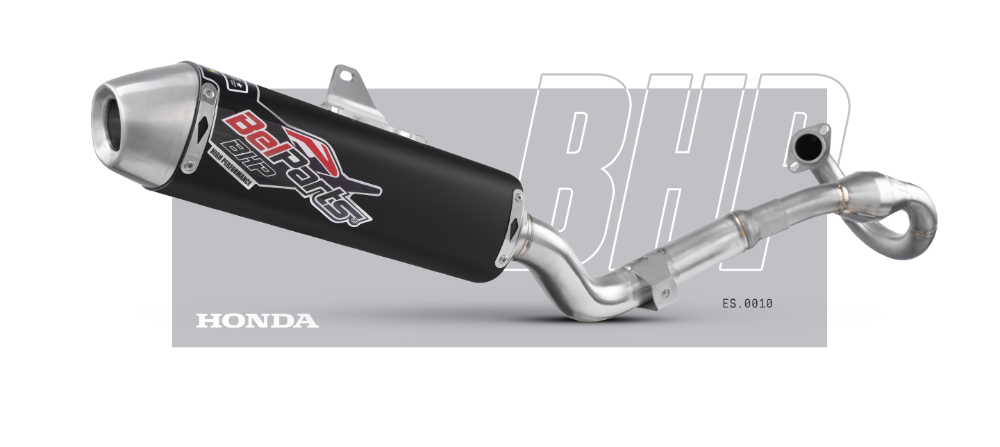 Escapamento HONDA XRE 300 09-24 Curva + Ponteira