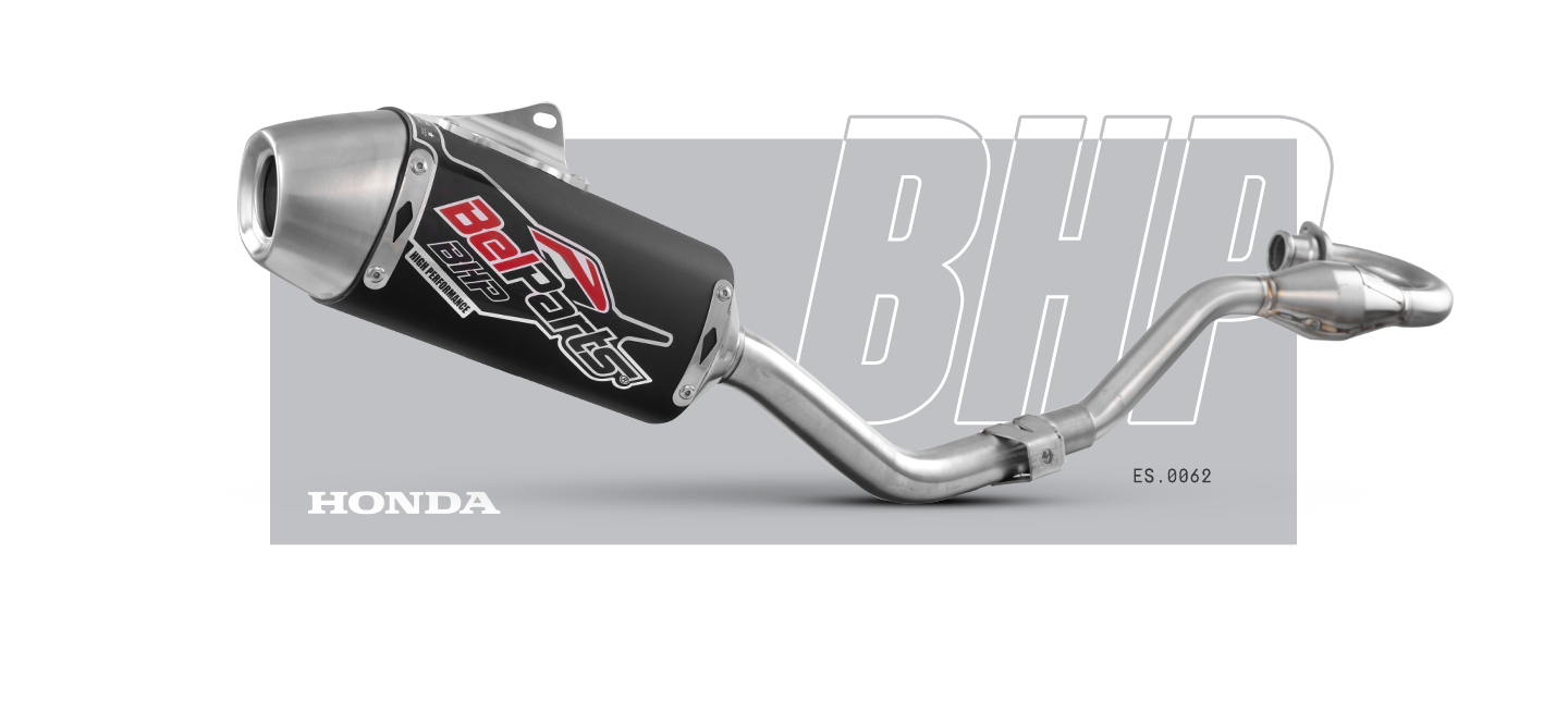 Escapamento HONDA CRF 230 F 06-21 Short Curva + Ponteira