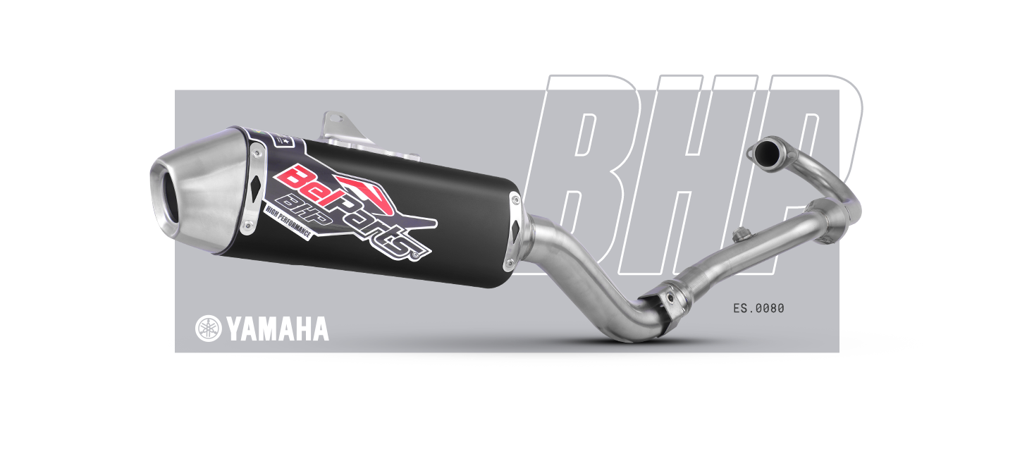 Escapamento YAMAHA XTZ 250 TENERE 06-24 Curva + Ponteira