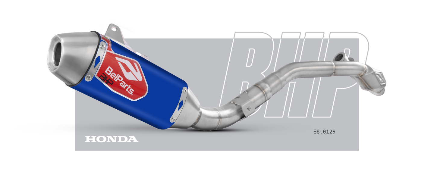 Escapamento HONDA CRF 250 F 18-25 Pro Short Curva + Ponteira