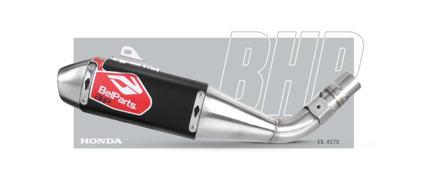 Escapamento HONDA CRF 250 F 18-25 Pro II Short Curva + Ponteira