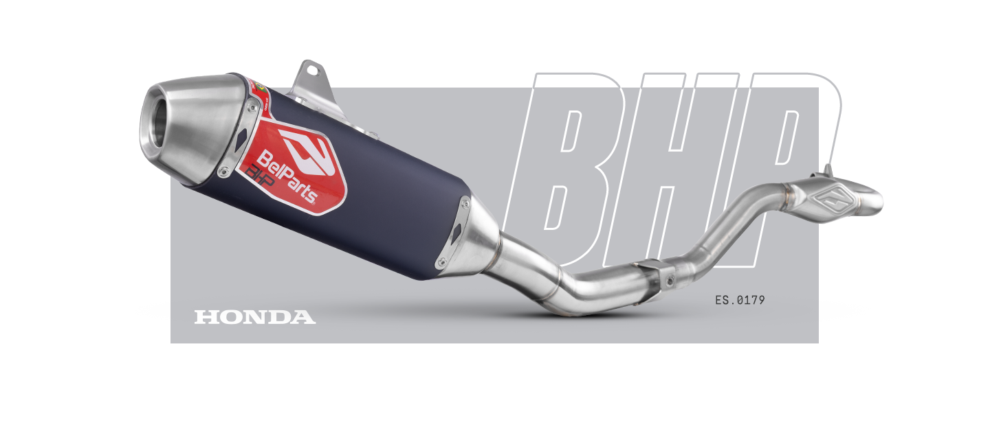 Escapamento HONDA NXR 160 BROS 14-24 Curva + Ponteira