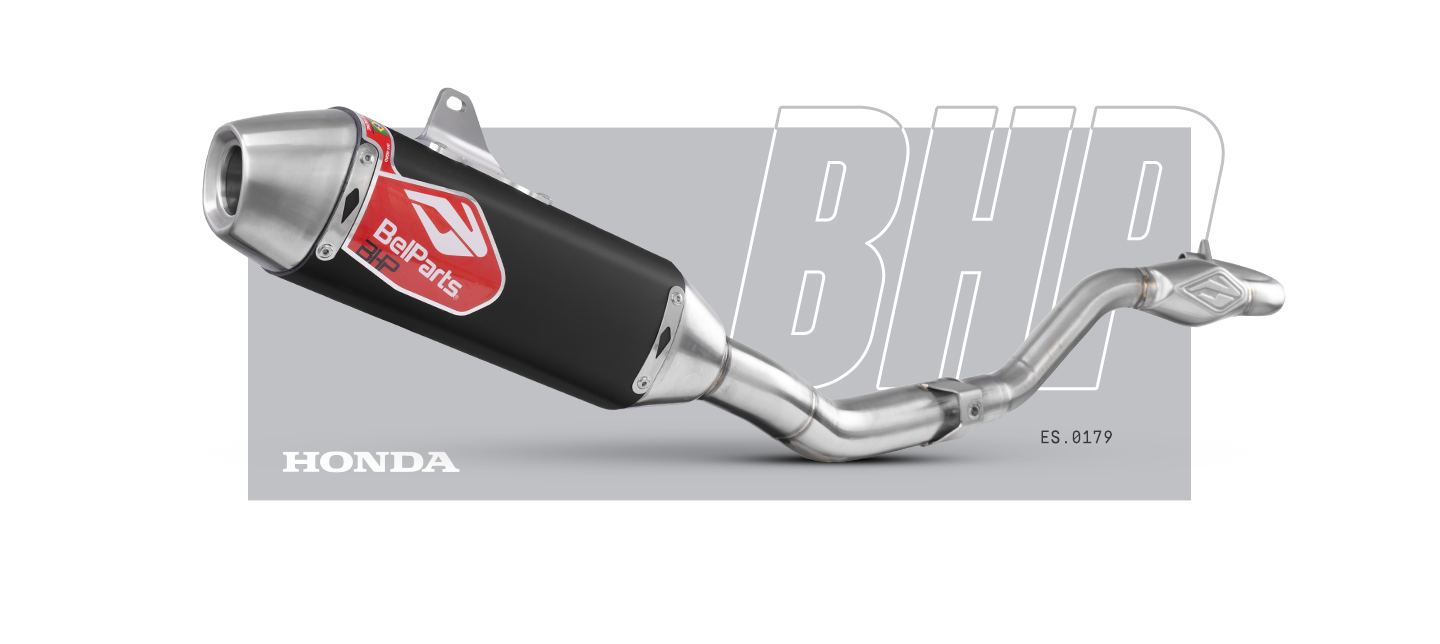 Escapamento HONDA NXR 160 BROS 14-24 Curva + Ponteira