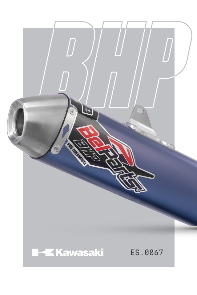 Escapamento KAWASAKI KXF 250 19-20 Curva + Ponteira