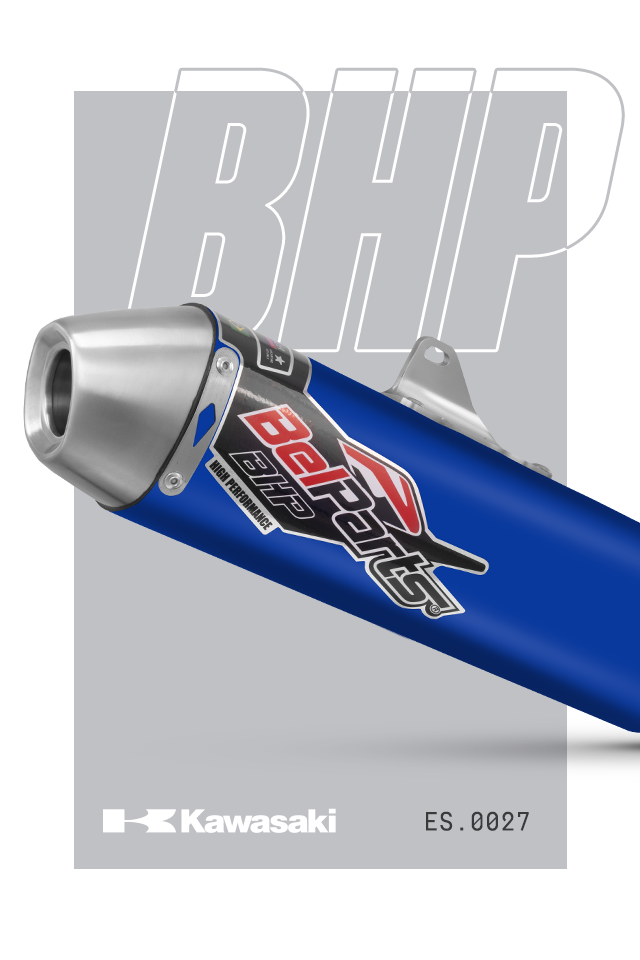 Escapamento KAWASAKI KXF 450 12-15 Curva + Ponteira