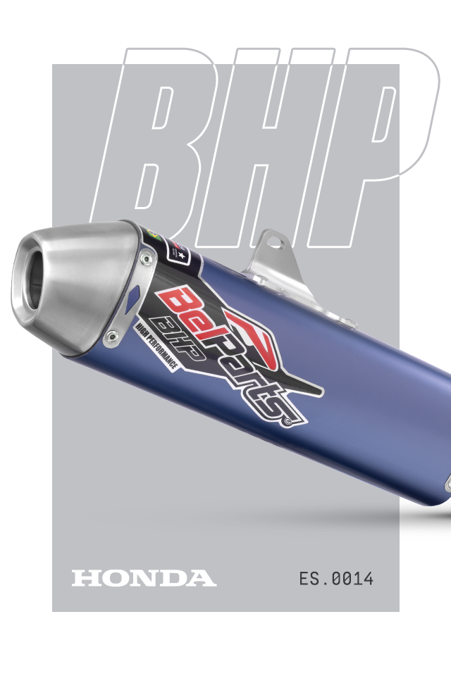 Escapamento HONDA CRF 250 R 11-13 Curva + Ponteira