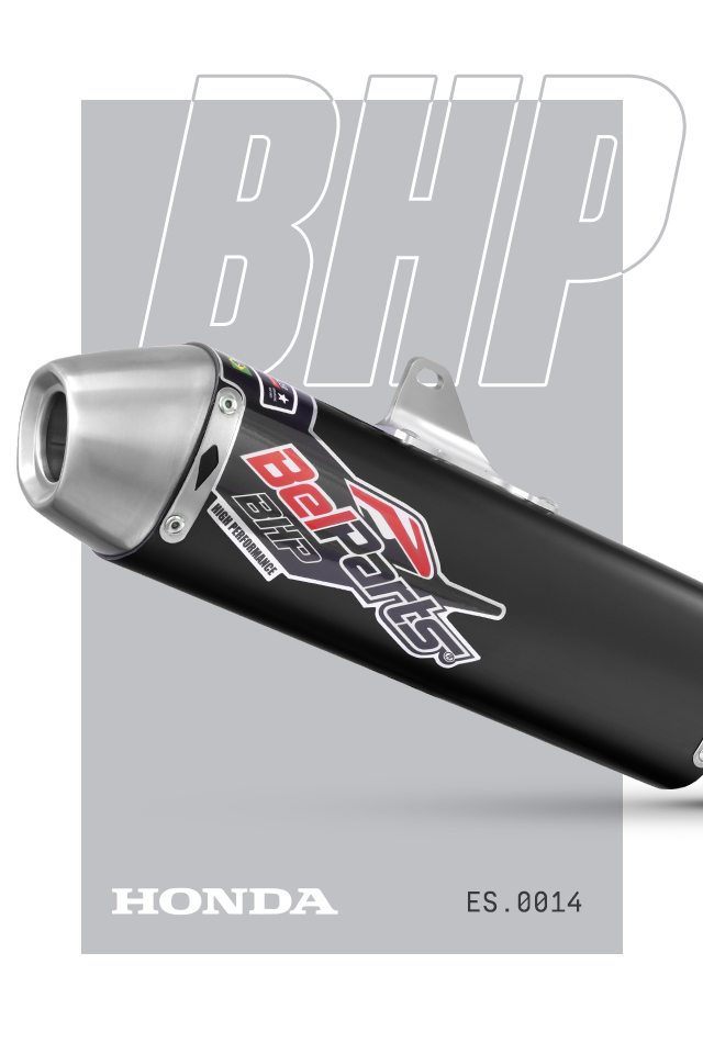 Escapamento HONDA CRF 250 R 11-13 Curva + Ponteira