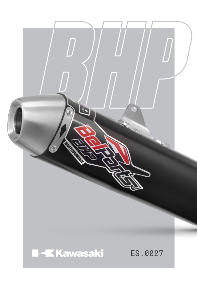 Escapamento KAWASAKI KXF 450 12-15 Curva + Ponteira