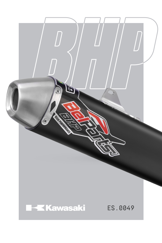 Escapamento KAWASAKI KXF 250 17-18 Curva + Ponteira