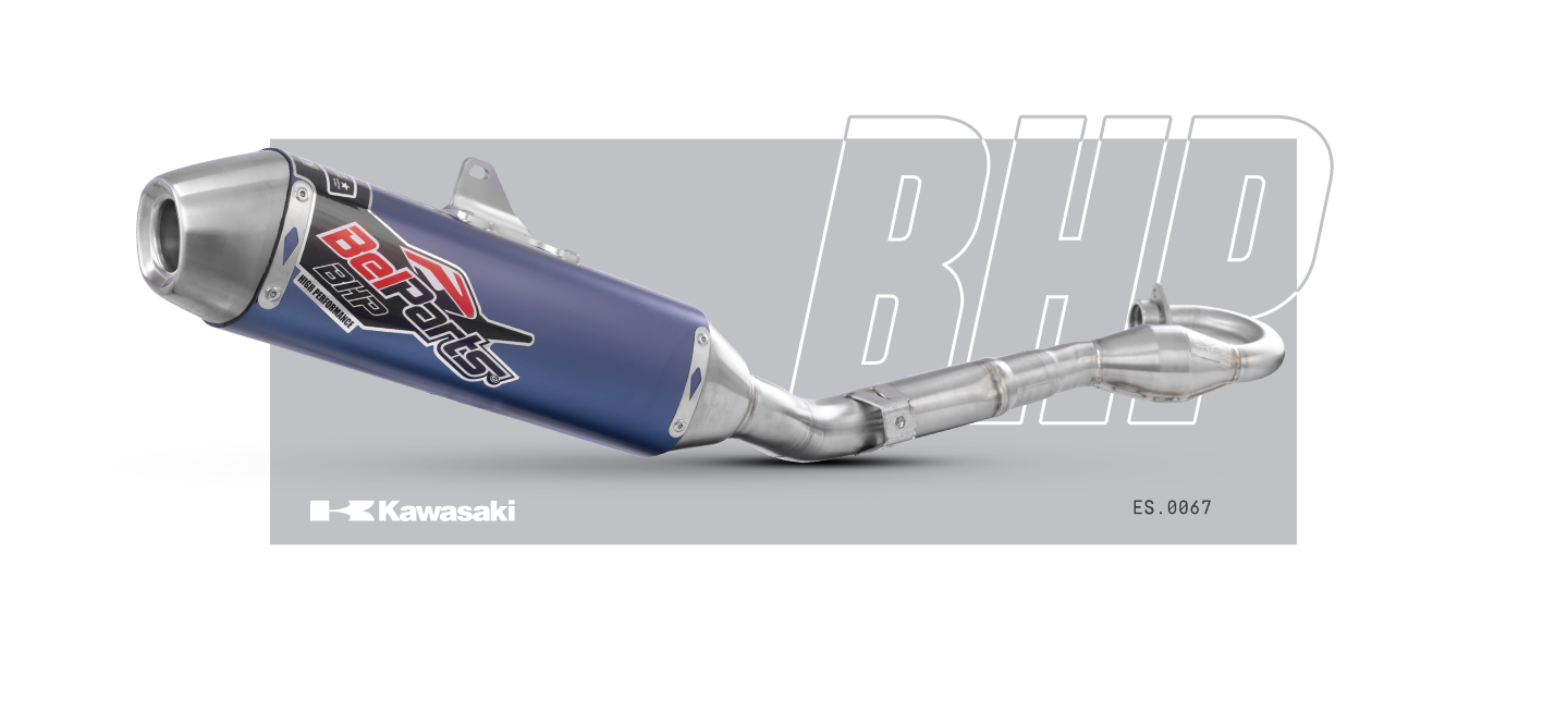 Escapamento KAWASAKI KXF 250 19-20 Curva + Ponteira