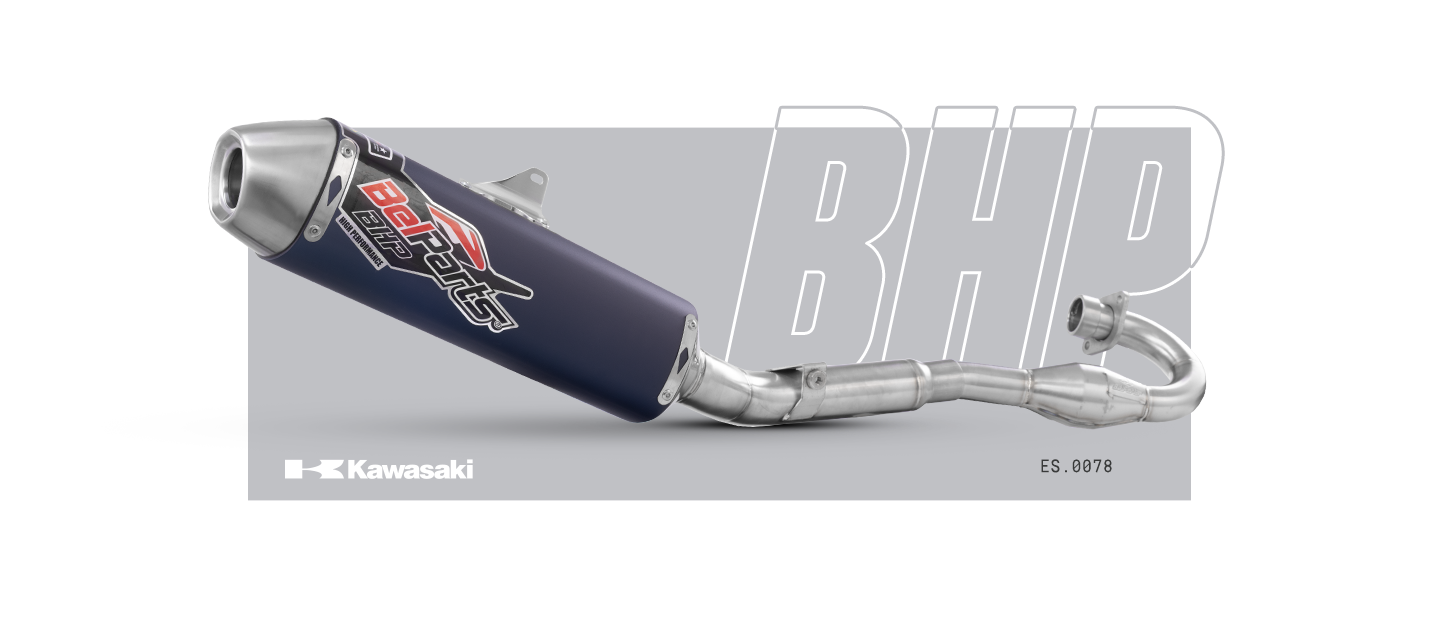 Escapamento KAWASAKI KLX 450 R 06-24 Curva + Ponteira