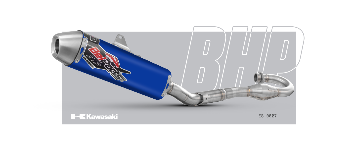 Escapamento KAWASAKI KXF 450 12-15 Curva + Ponteira