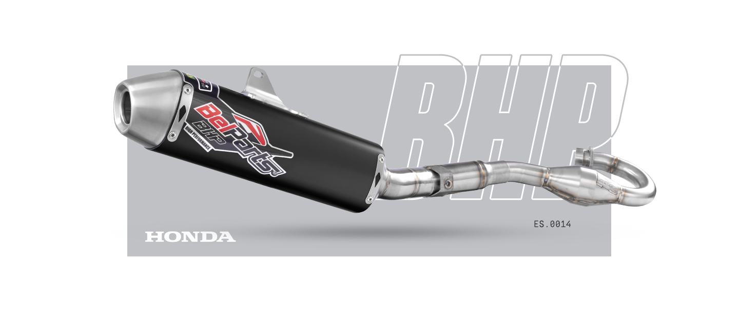 Escapamento HONDA CRF 250 R 11-13 Curva + Ponteira