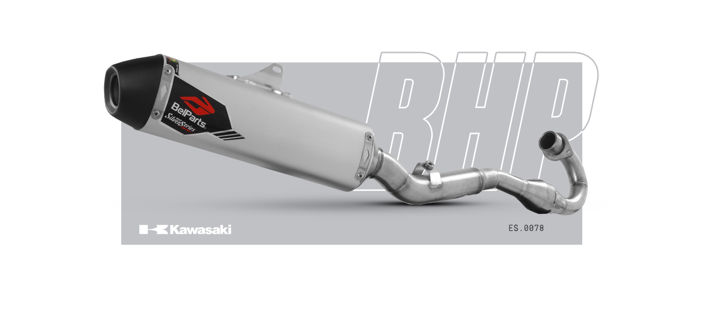 Escapamento KAWASAKI KLX 450 R 06-24 Curva + Ponteira