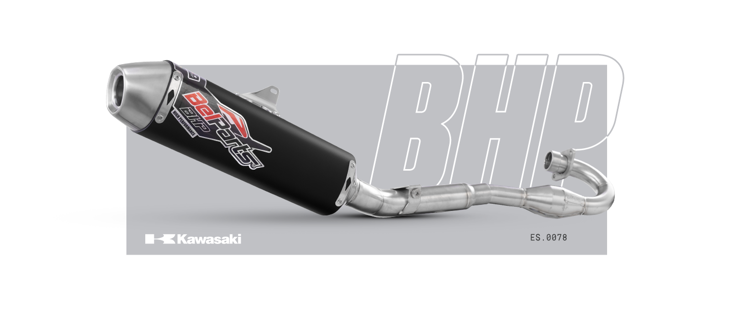 Escapamento KAWASAKI KLX 450 R 06-24 Curva + Ponteira