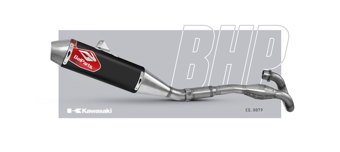 Escapamento KAWASAKI KXX 450 19-23 Curva + Ponteira