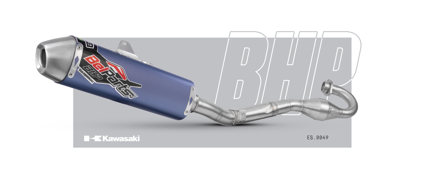 Escapamento KAWASAKI KXF 250 17-18 Curva + Ponteira