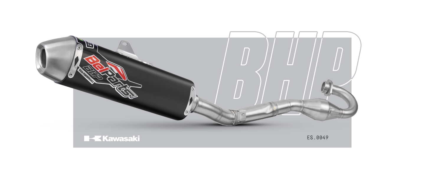 Escapamento KAWASAKI KXF 250 17-18 Curva + Ponteira