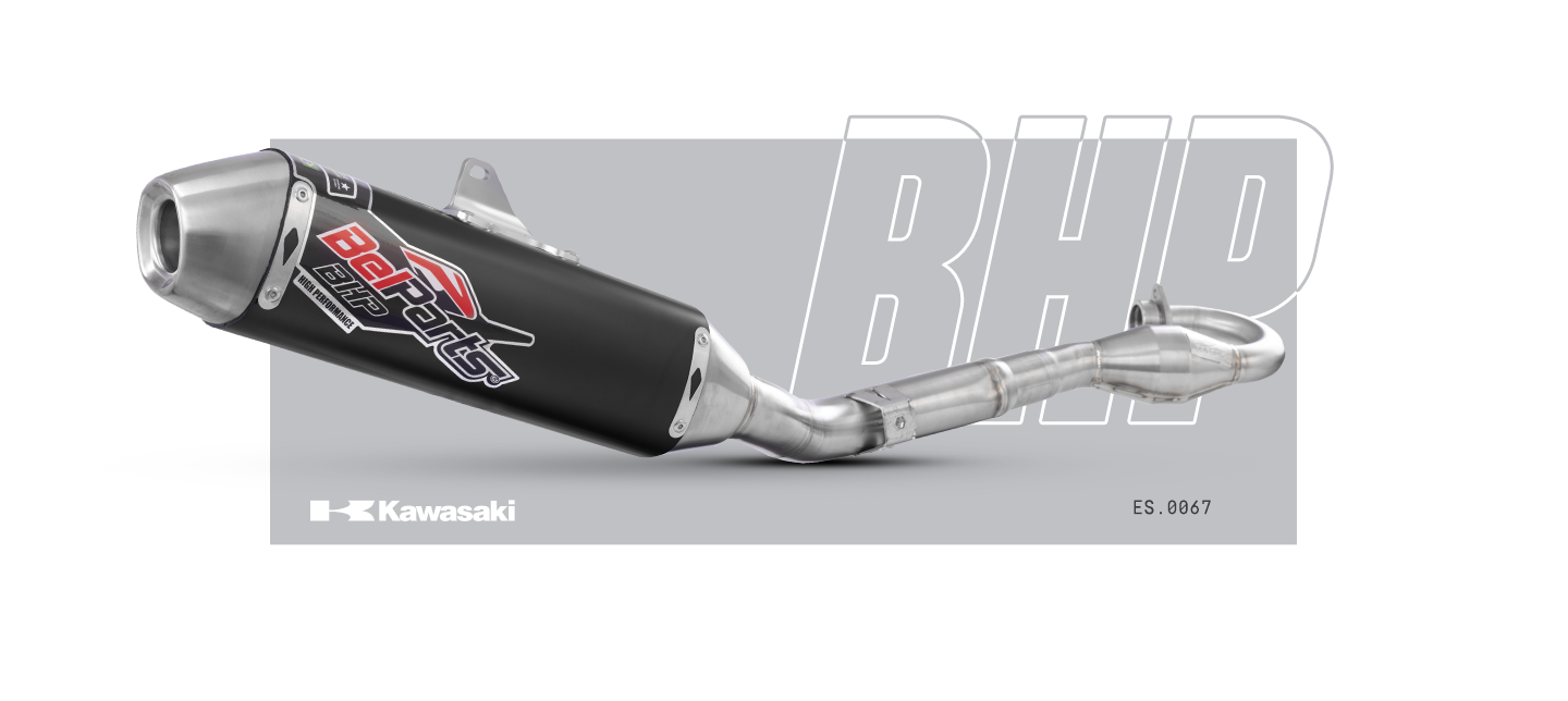 Escapamento KAWASAKI KXF 250 19-20 Curva + Ponteira