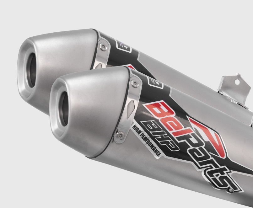 Escapamento HONDA CRF 250 RX 18-21 Curva + Ponteira Dupla