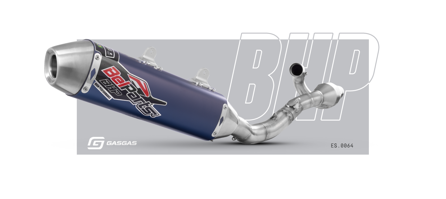 Escapamento GASGAS MC 350 F 21-23 Curva + Ponteira
