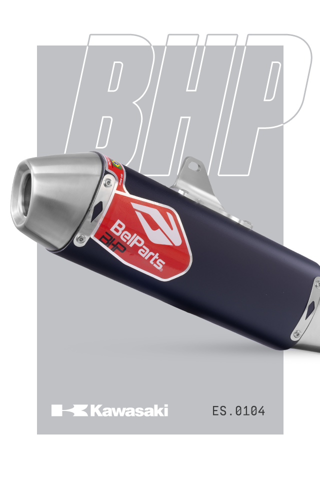 Escapamento KAWASAKI KXF 250 25-25 Curva + Ponteira