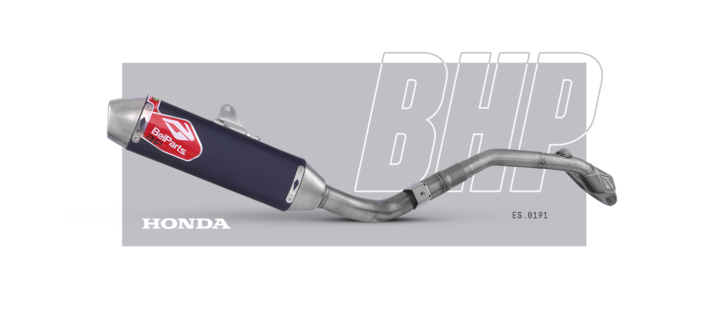 Escapamento HONDA TORNADO 300L 24-25 Curva + Ponteira