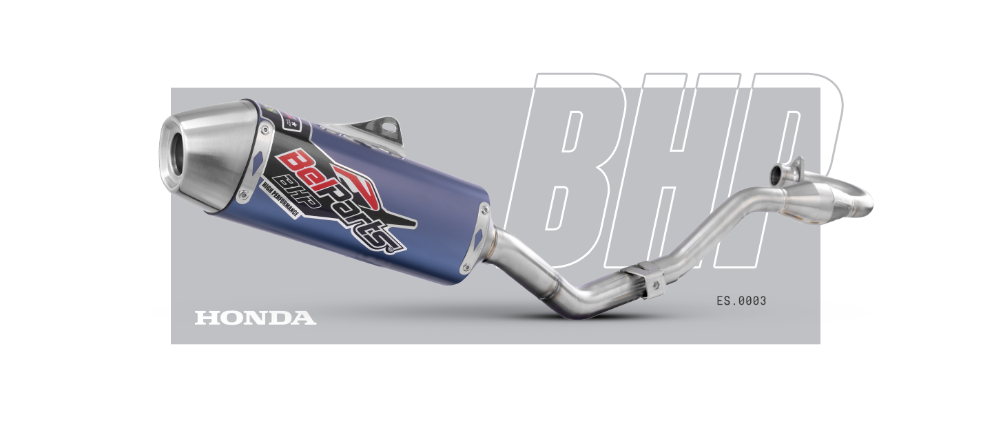 Escapamento HONDA CRF 230 F 06-21 Pro Long Curva + Ponteira