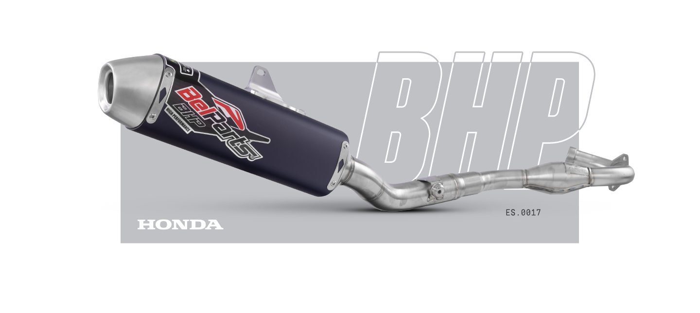 Escapamento HONDA CRF 450 X 04-15 Curva + Ponteira