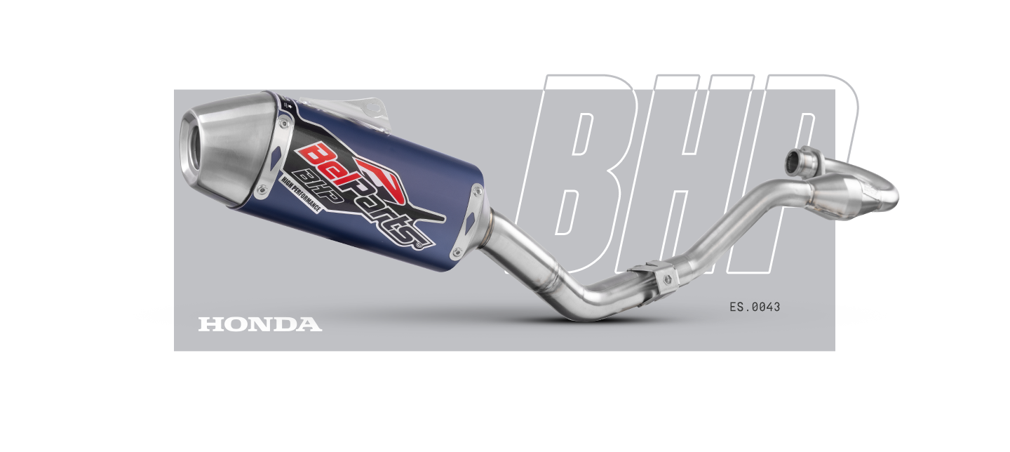 Escapamento HONDA CRF 230 F 06-21 Pro Short Curva + Ponteira