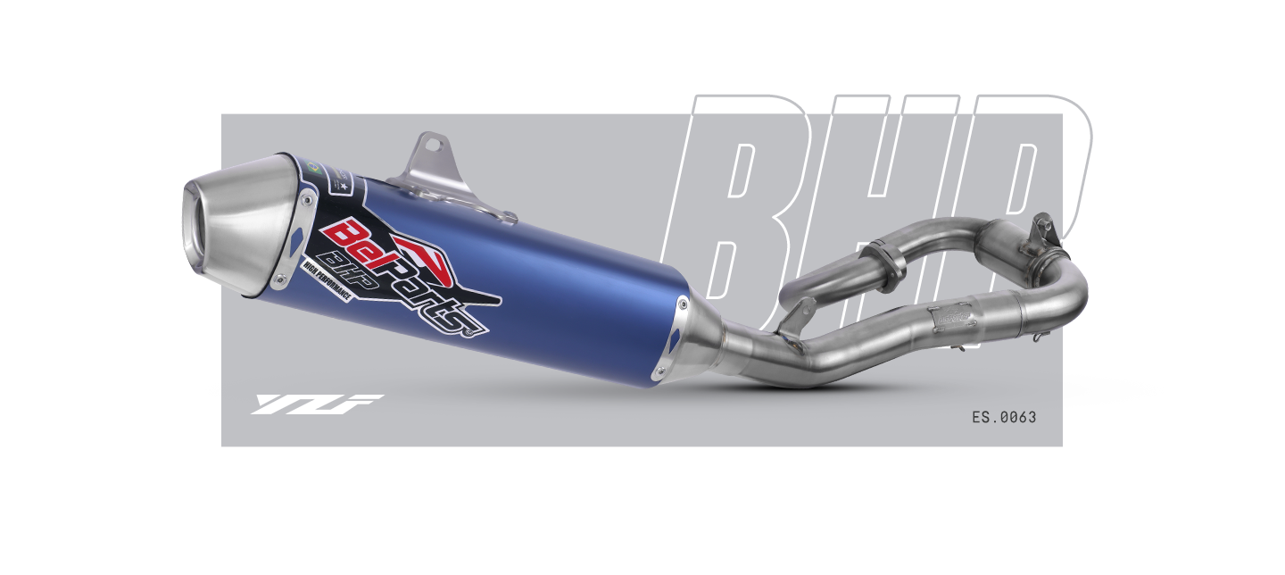 Escapamento YAMAHA YZF 450 20-22 Curva + Ponteira
