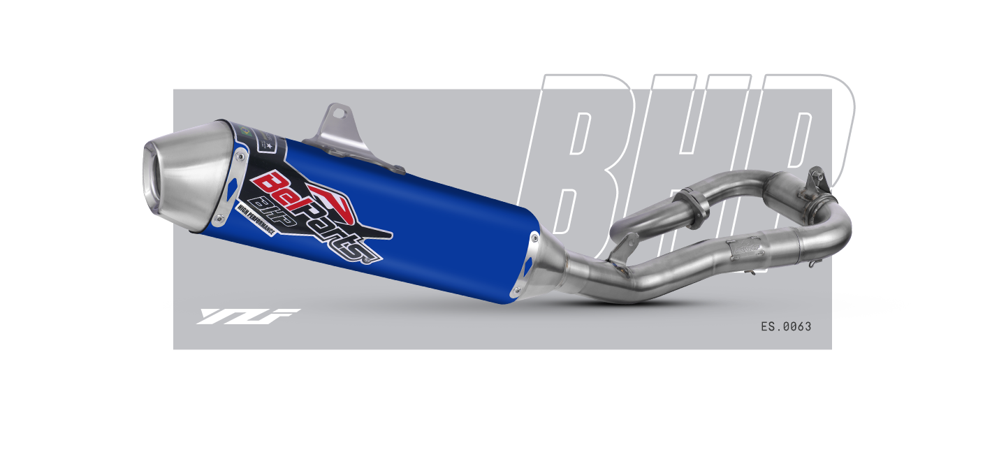 Escapamento YAMAHA YZF 450 20-22 Curva + Ponteira