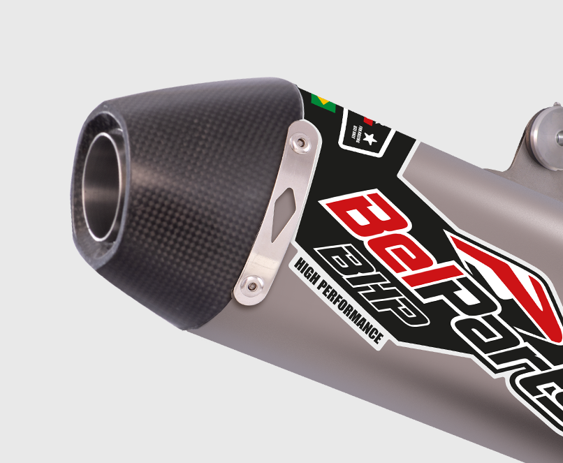 Escapamento KTM EXCF 250 20-23 Curva + Ponteira Carbon