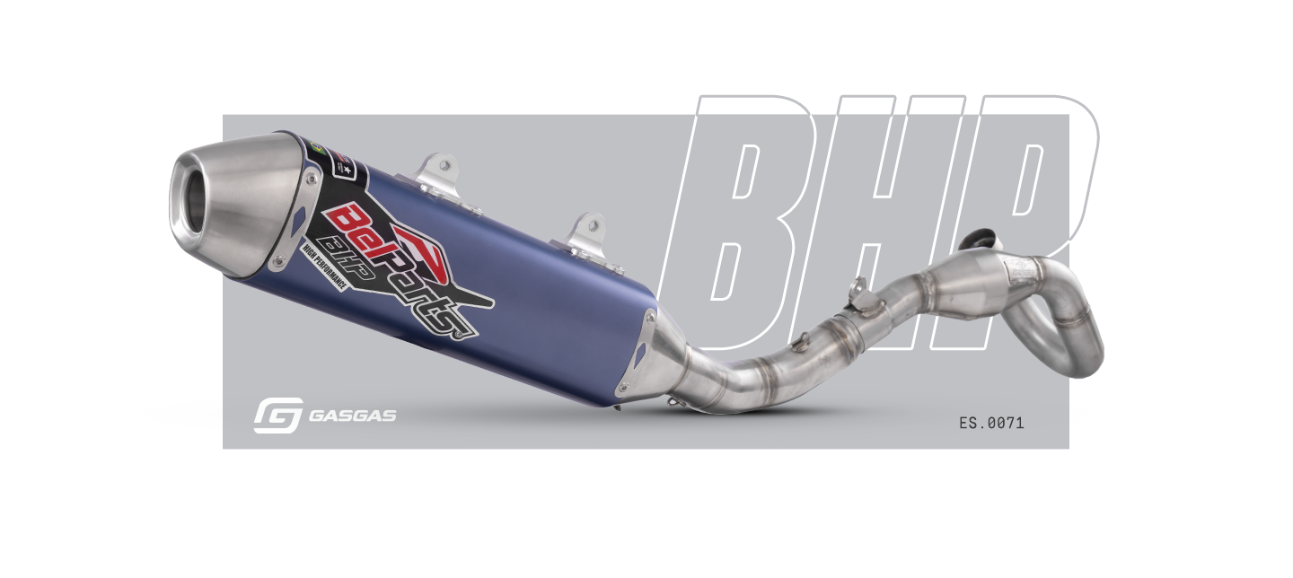 Escapamento GASGAS MC 450 F 21-23 Curva + Ponteira