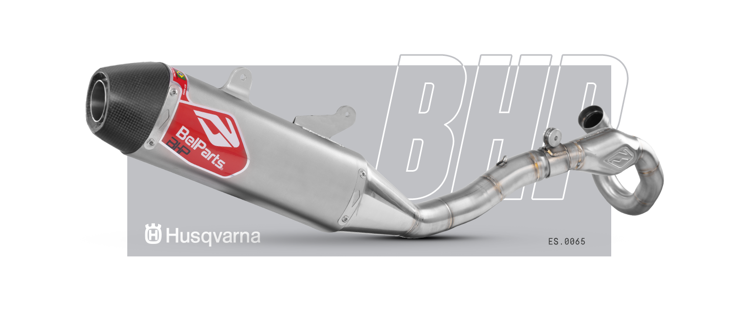 Escapamento HUSQVARNA FX 350 23-25 Curva + Ponteira Carbon