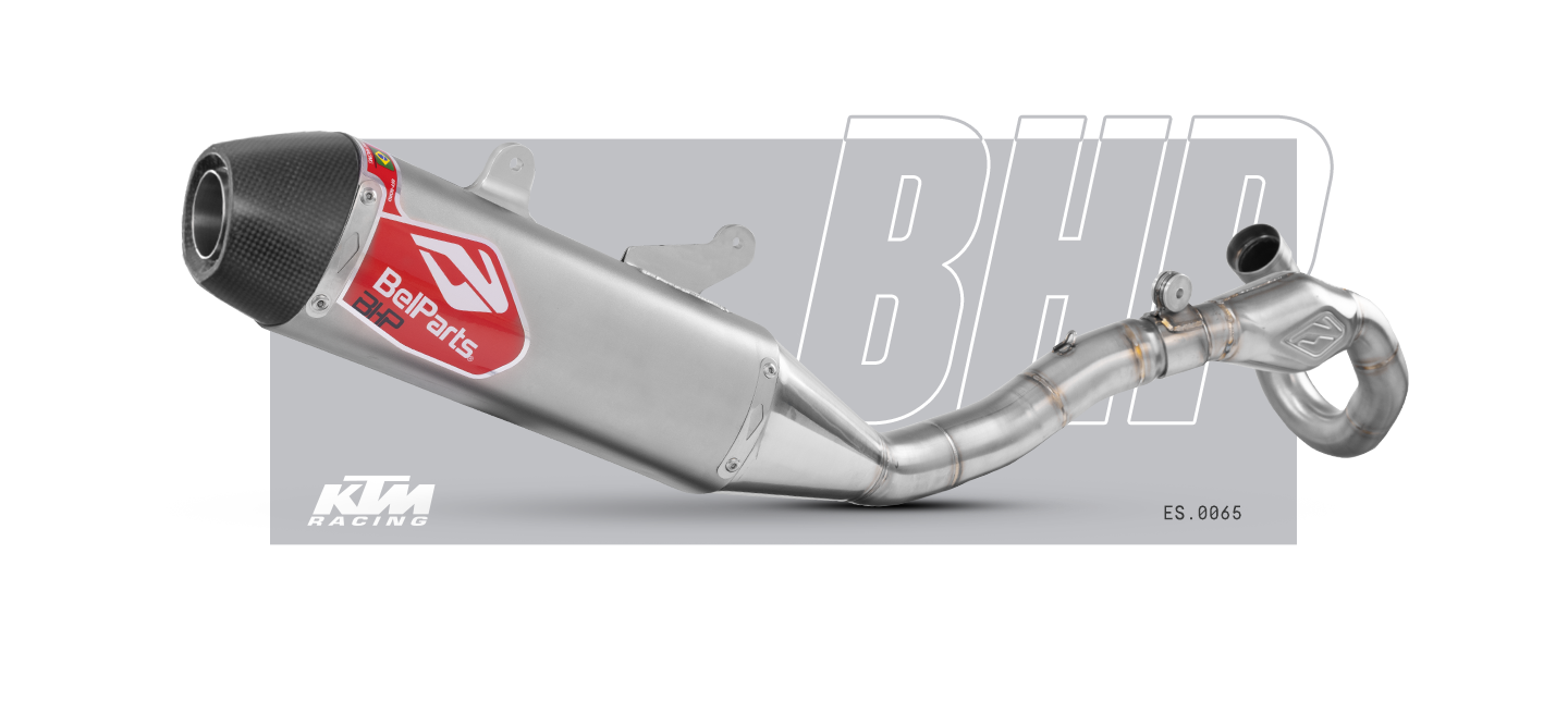 Escapamento KTM SXF 250 FACTORY EDITION 2022 Curva + Ponteira Carbon