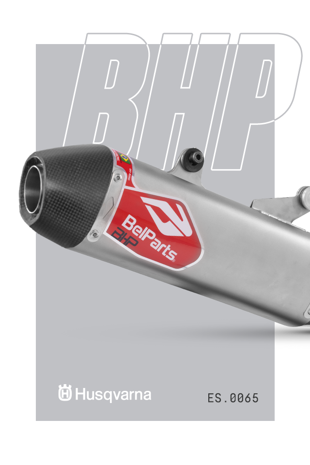 Escapamento HUSQVARNA FE 250 24-25 Curva + Ponteira Carbon