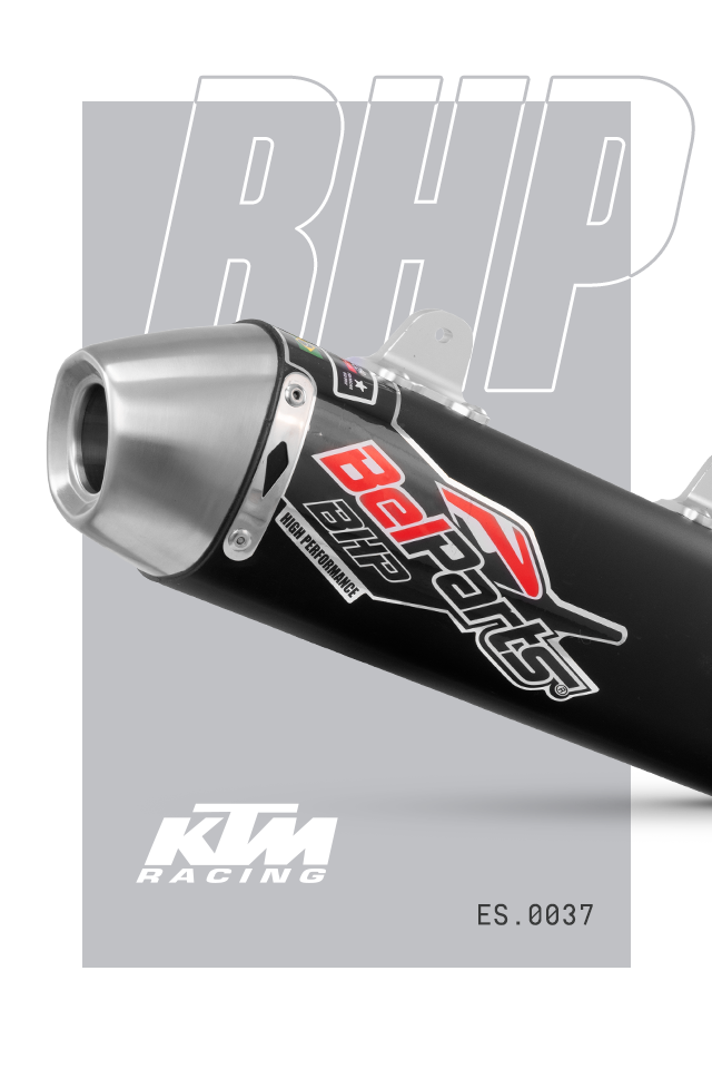 Escapamento KTM XCF 350 13-15 Curva + Ponteira