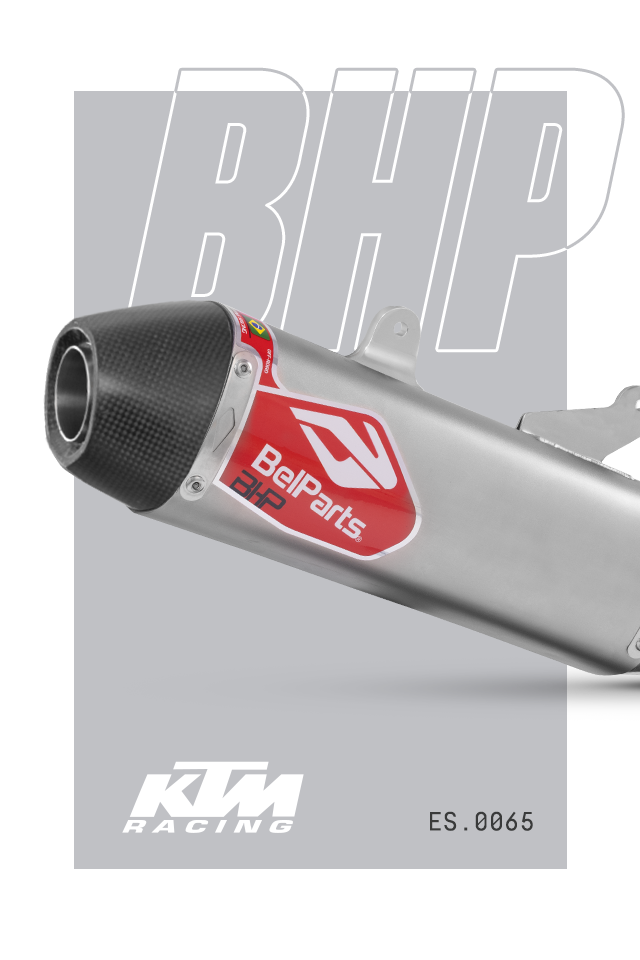 Escapamento KTM EXCF 350 24-25 Curva + Ponteira Carbon