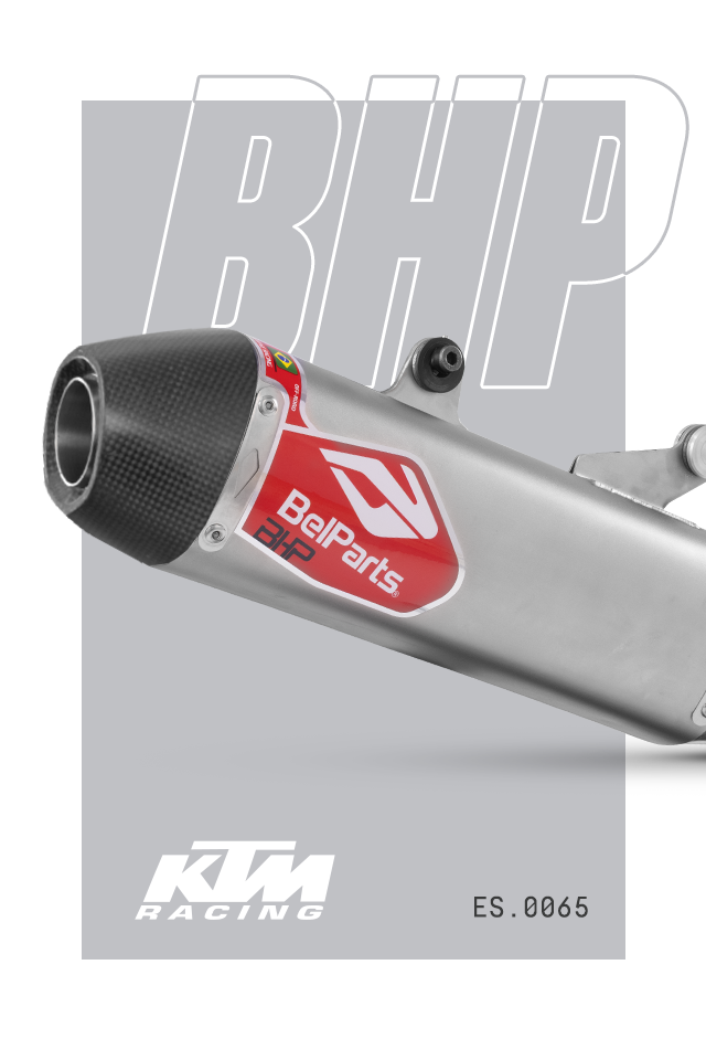 Escapamento KTM SXF 350 23-26 Curva + Ponteira Carbon