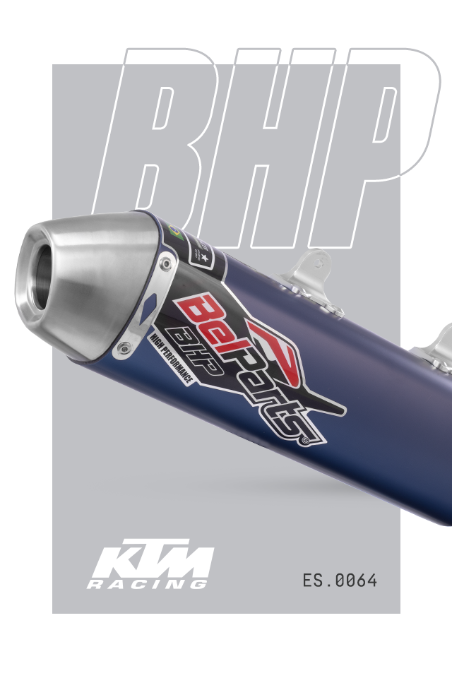 Escapamento KTM XCF 250 19-22 Curva + Ponteira