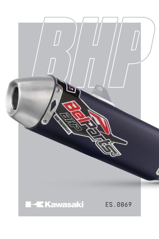 Escapamento KAWASAKI KXF 250 21-24 Curva + Ponteira