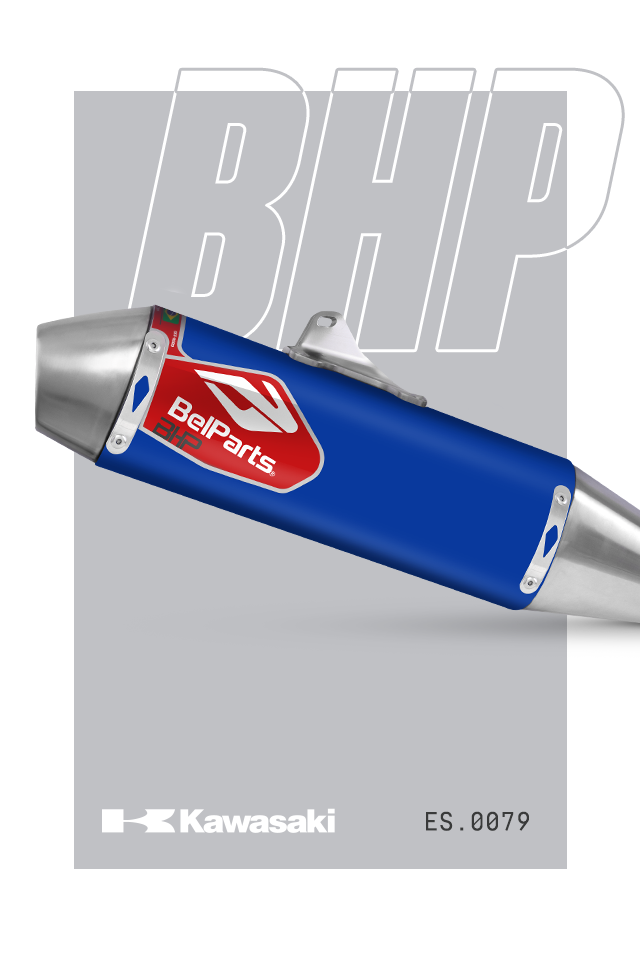 Escapamento KAWASAKI KXF 450 19-23 Curva + Ponteira