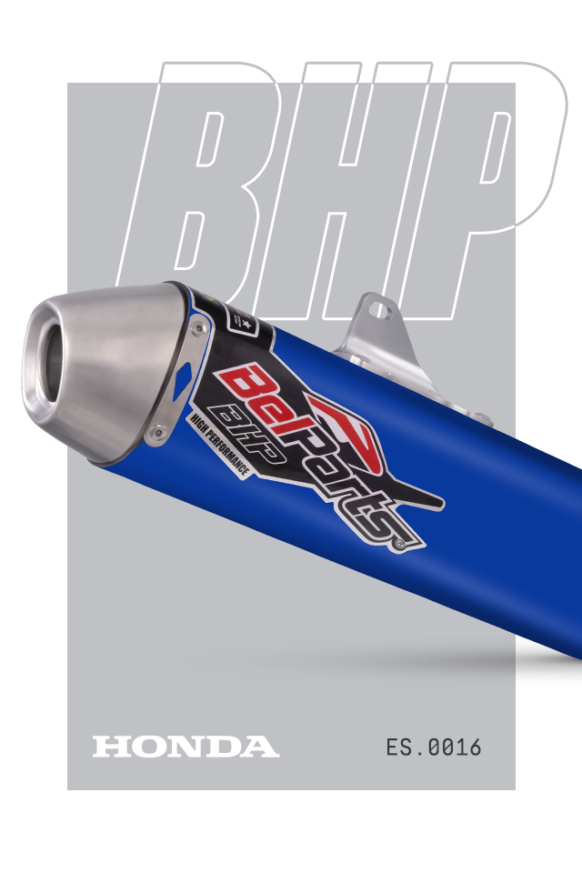 Escapamento HONDA CRF 250 X 04-15 Curva + Ponteira