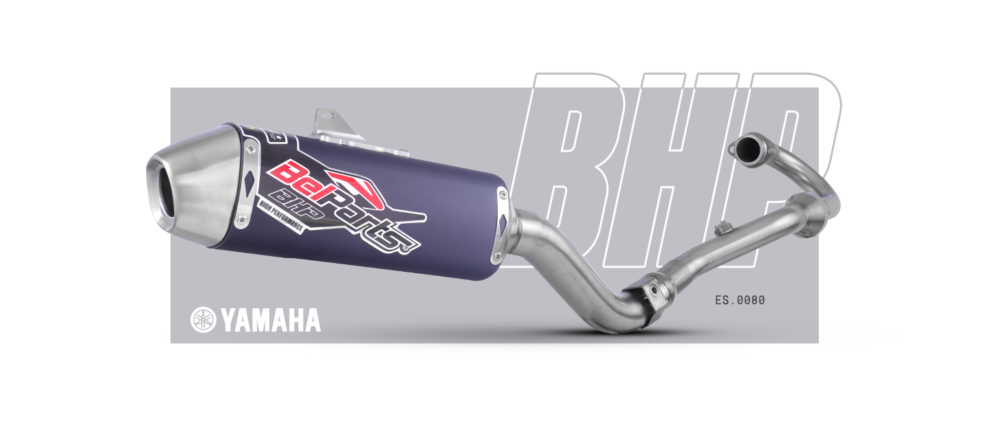 Escapamento YAMAHA XTZ 250 LANDER 06-24 Curva + Ponteira